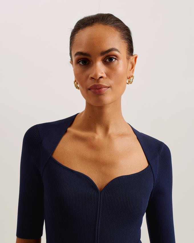 Peignoir Ted Baker Sweetheart Neckline Bleu Marine Femme | NBX-77528613